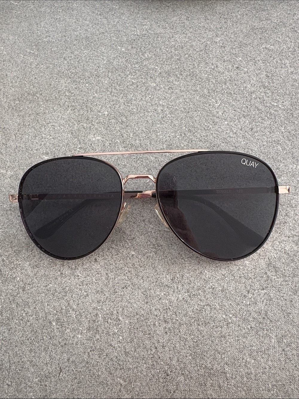 Quay Australia Aviator Sunglasses in Black